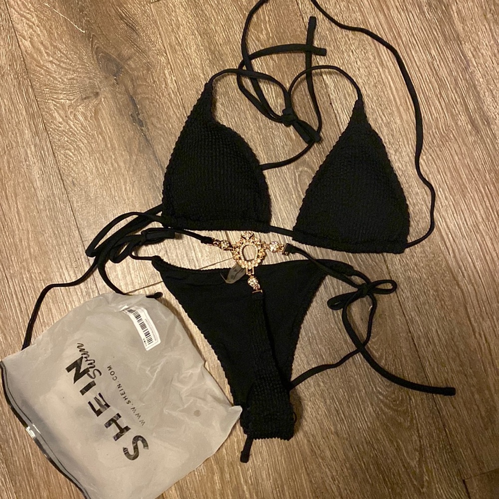 String bikini with jewels from Shein.